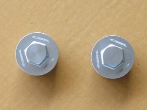 Front Fork Caps, Pair, Silver, CBR250