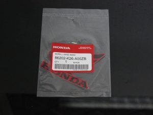 Decal, Left Wing, MSX125, Type 10, Black on Red Scheme