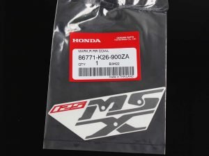 Decal, Rear Cowl MSX125, Type 2,  Pearl Himalayas White Scheme