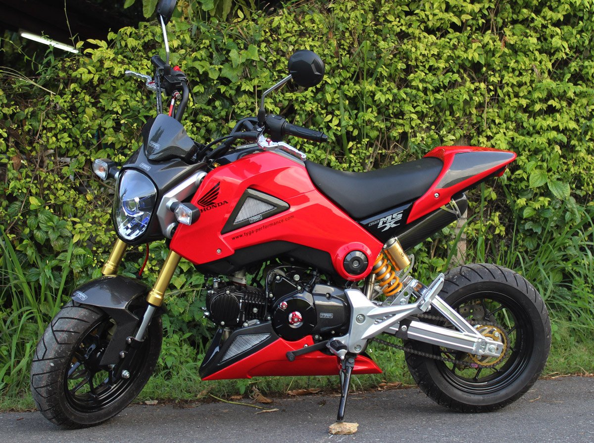 Belly Pan, (GRP/Carbon), MSX125, Red - Image 4