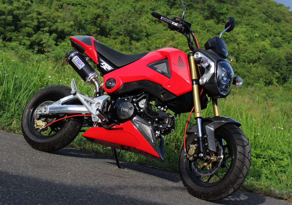 Belly Pan, (GRP/Carbon), MSX125, Red - Image 3