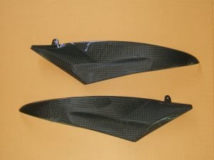 Tank In-Fill Panels Pair (Carbon), Yamaha R6, 2006-2007