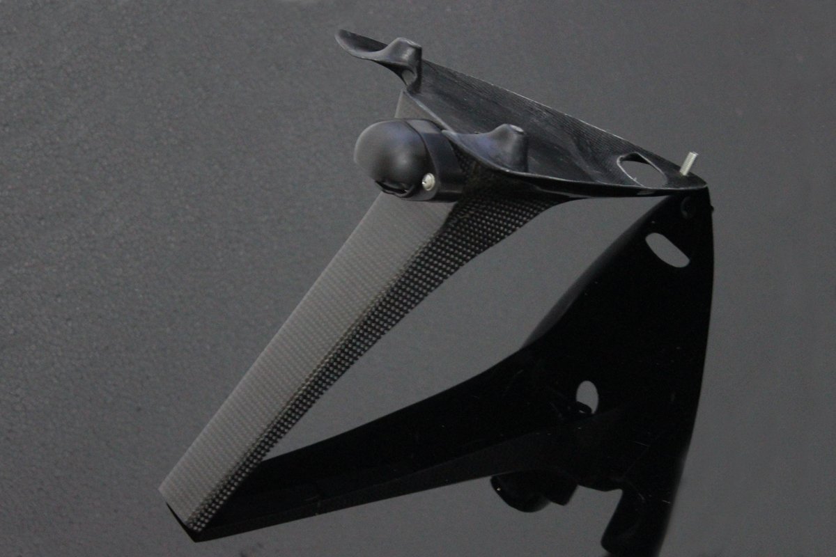 Registration/License Plate Holder, (Carbon), Assy. - Image 2
