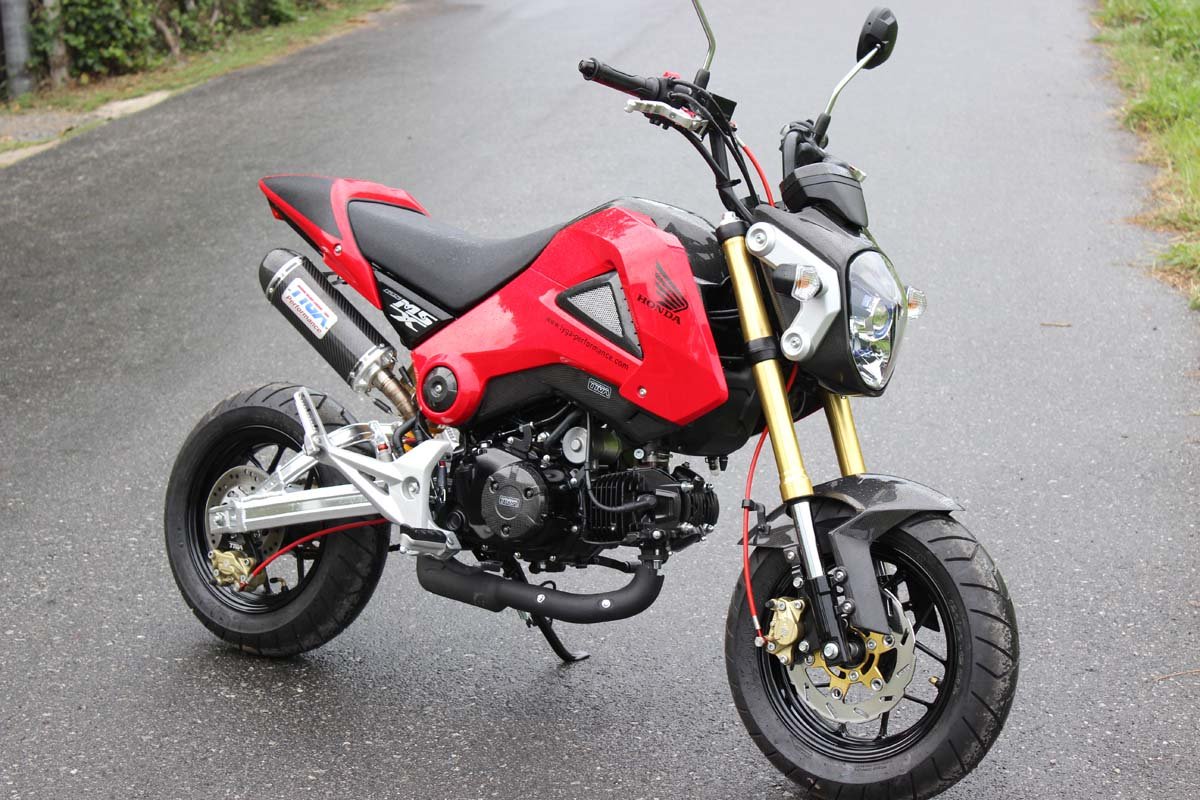 Bracket, Front Brake, 84 mm Brembo Conversion, Black, MSX125 Grom - Image 5