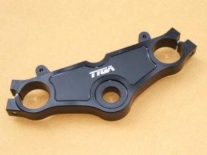 Top Triple Clamp Set, CNC Black, Hawk/Bros