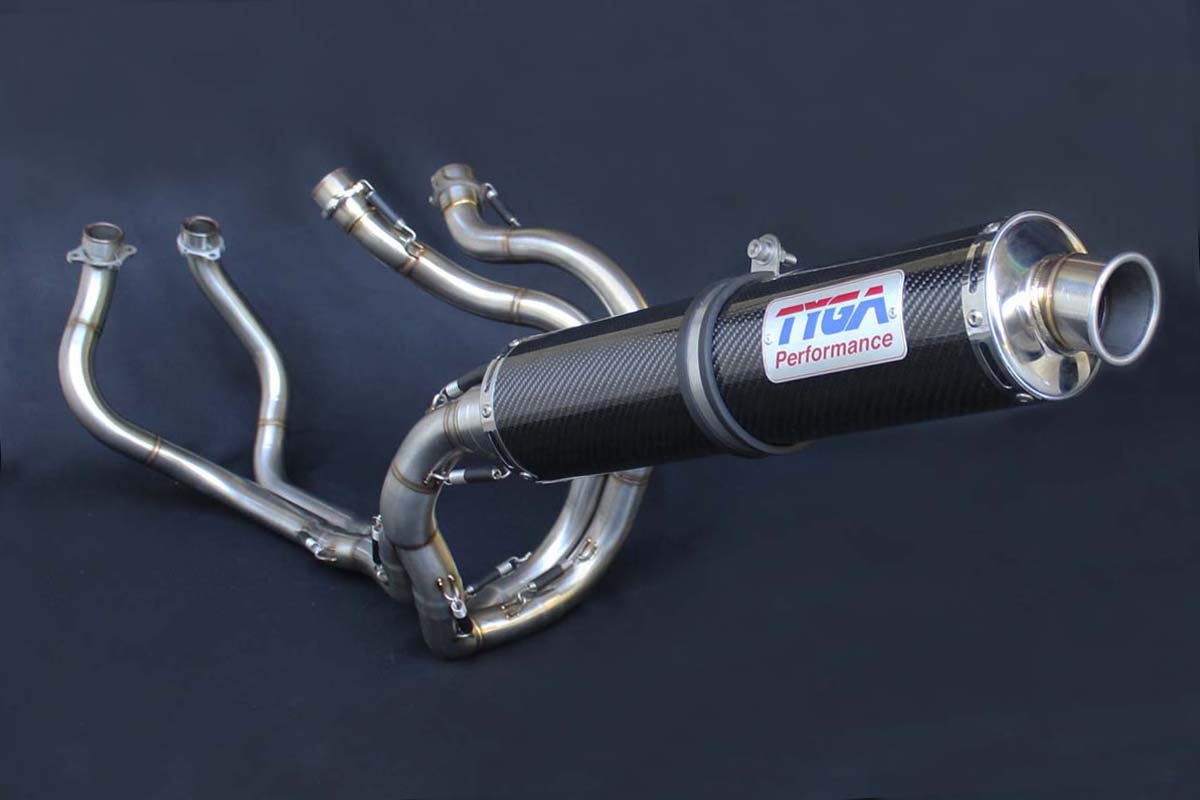 Set, Pipe, Full Race System, NC30/35, Round Carbon Silencer
