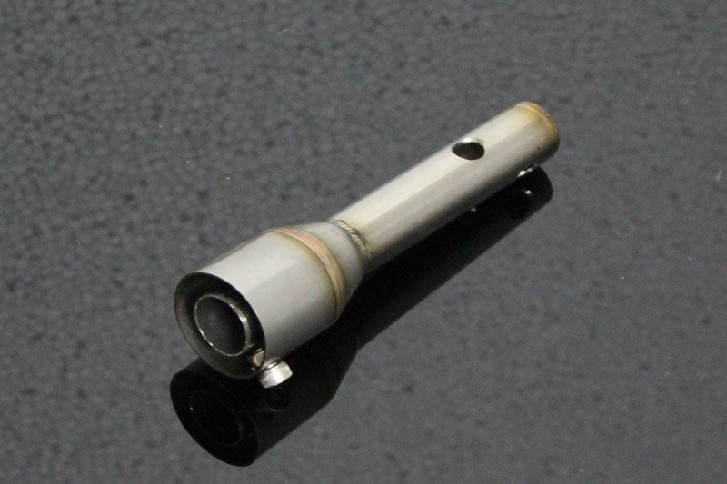 Set, Pipe, Slip On, MSX125 2013-14, Stainless Oval/Carbon End Cap - Image 4