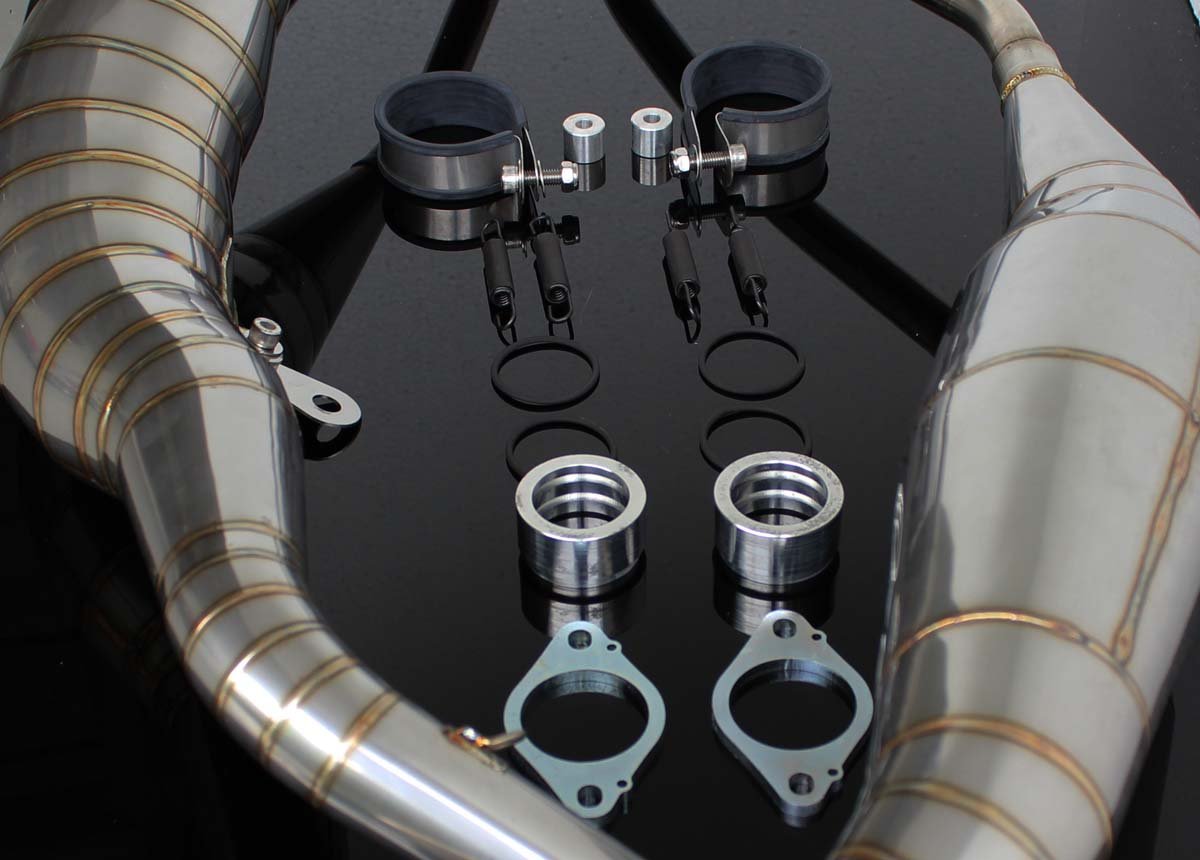 Set, Exhaust Chamber, Side By Side Type, Stainless Steel, RGV250 VJ21 - Image 2