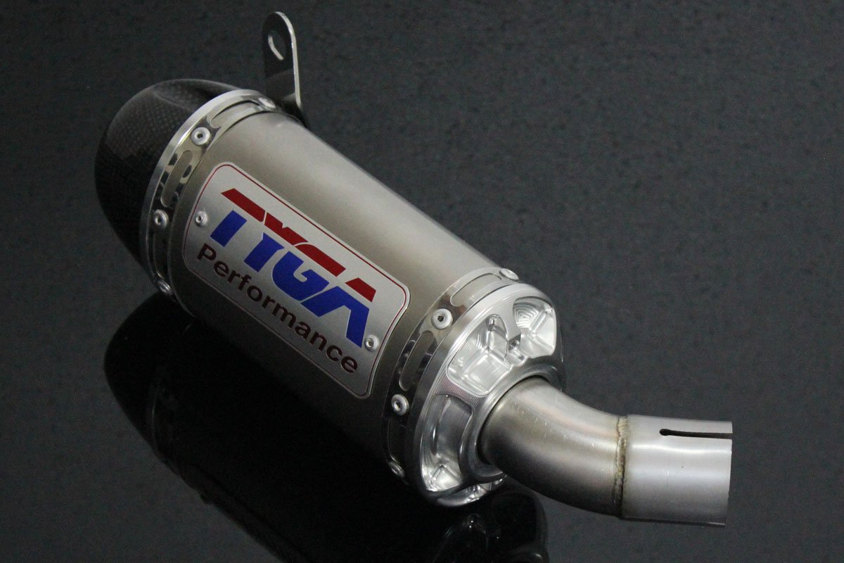 Replacement Silencer, Stainless, Oval/Carbon End Cap, Yamaha R25/R3 - Image 3