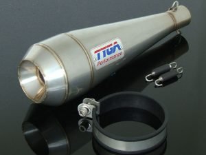 Silencer, Stainless Moto Maggot, 35 mm., Mini, Assy.