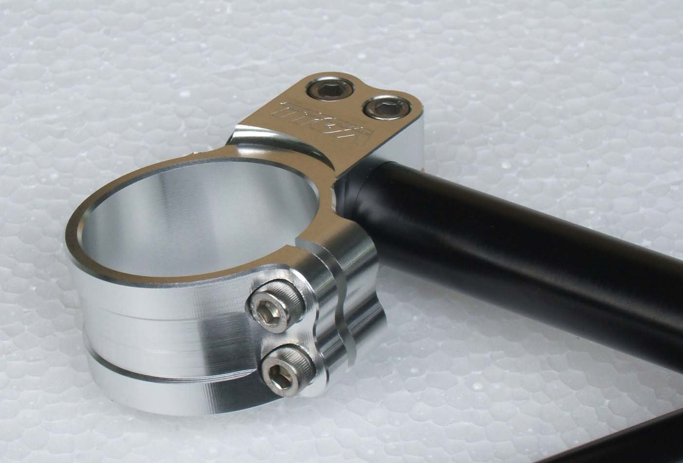 Handlebar Set, Racing, Silver, 41 mm. - Image 3