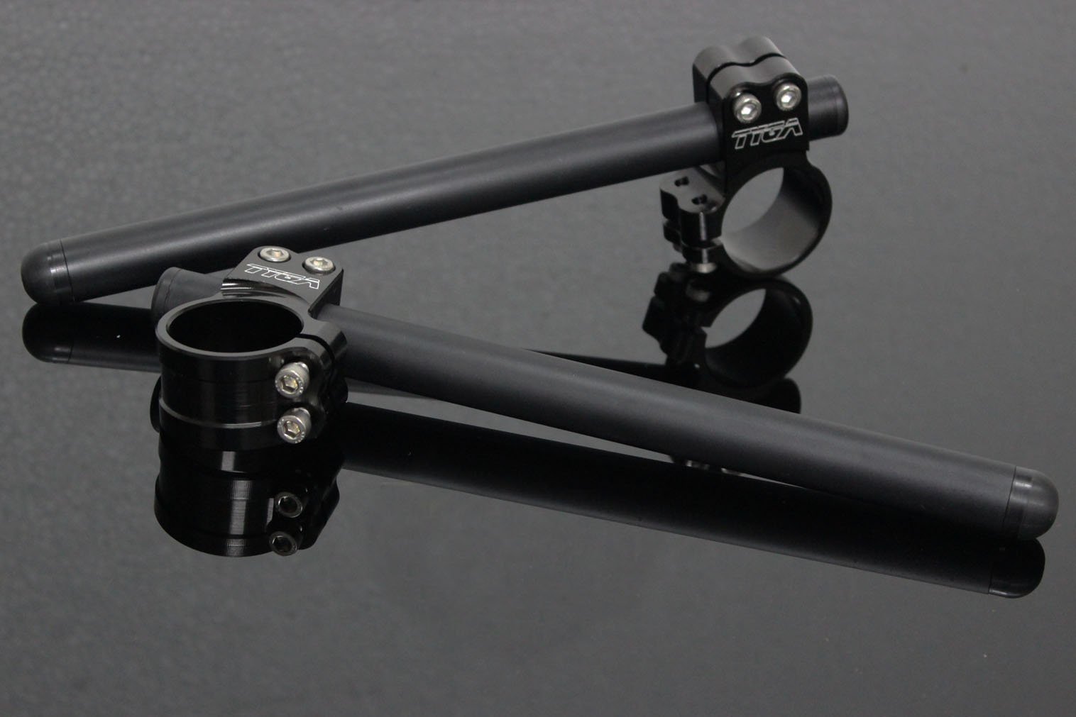 Handlebar Set, Racing, Black, 48 mm. - Image 2