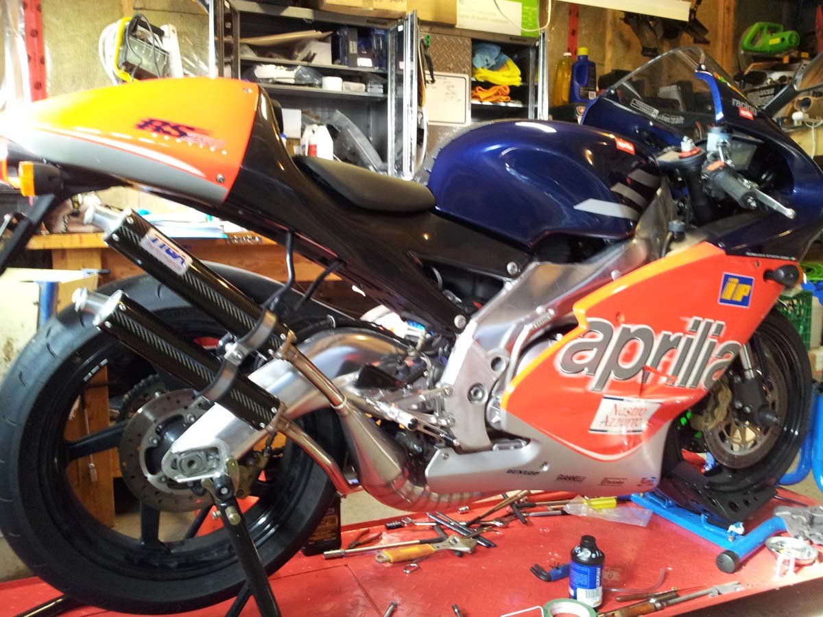 Set, Exhaust Chamber, GP Type, Stainless Steel, Aprilia RS-250 - Image 7