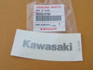 Decal, Windshield, 'Kawasaki', black, Ninja 250R