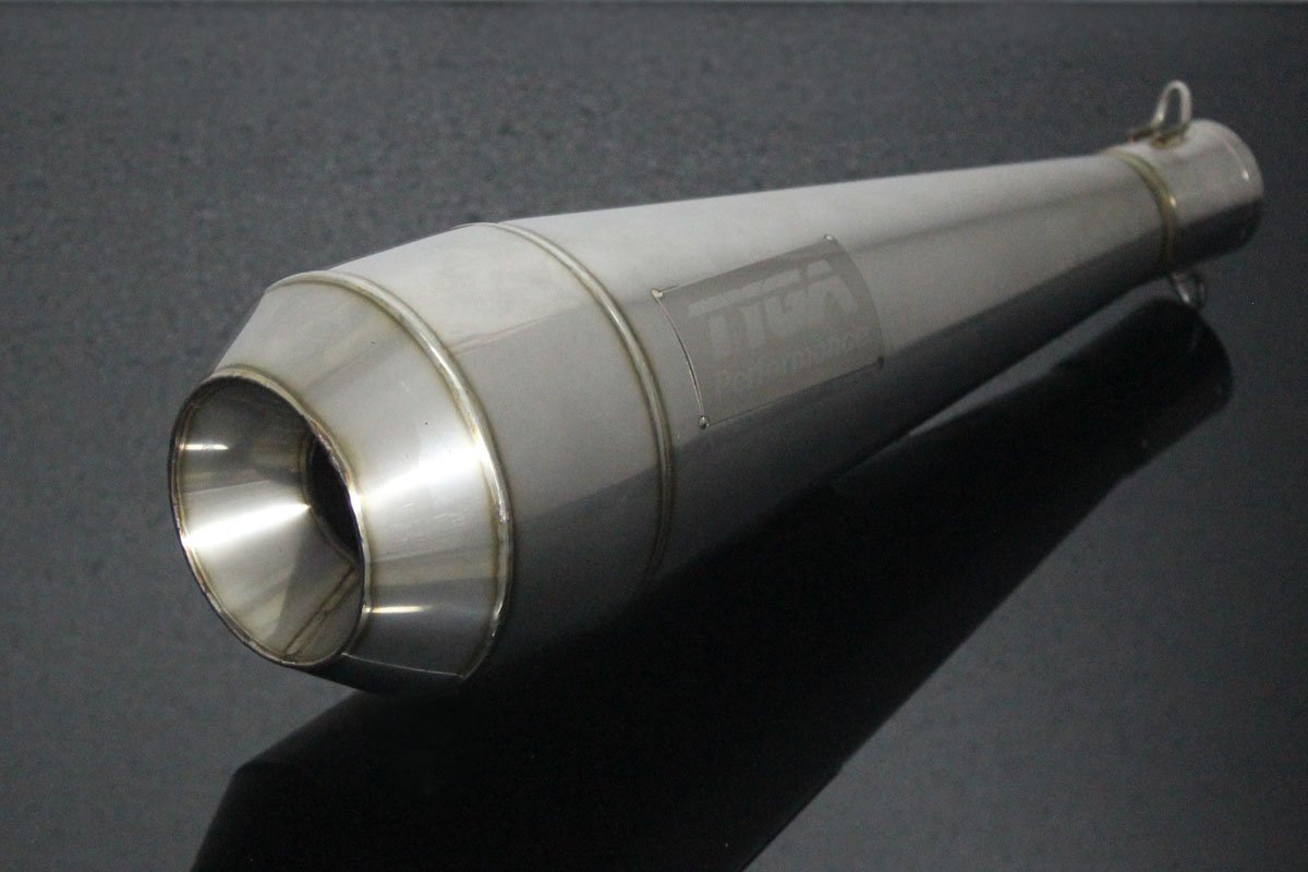 Silencer, Stainless Moto Maggot, Right, KTM RC390 Serpent, No fittings - Image 2