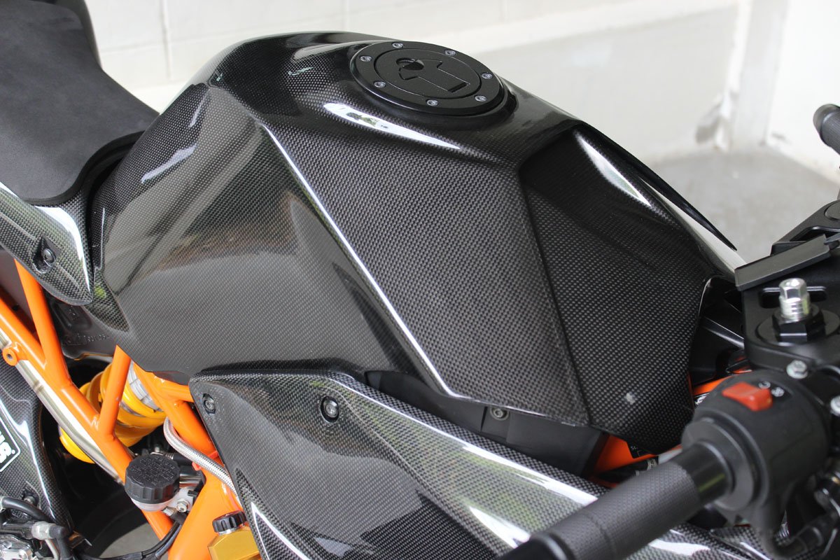 Tank/Battery Cover, (Carbon), KTM RC125, RC200, RC250, RC390 - Image 5