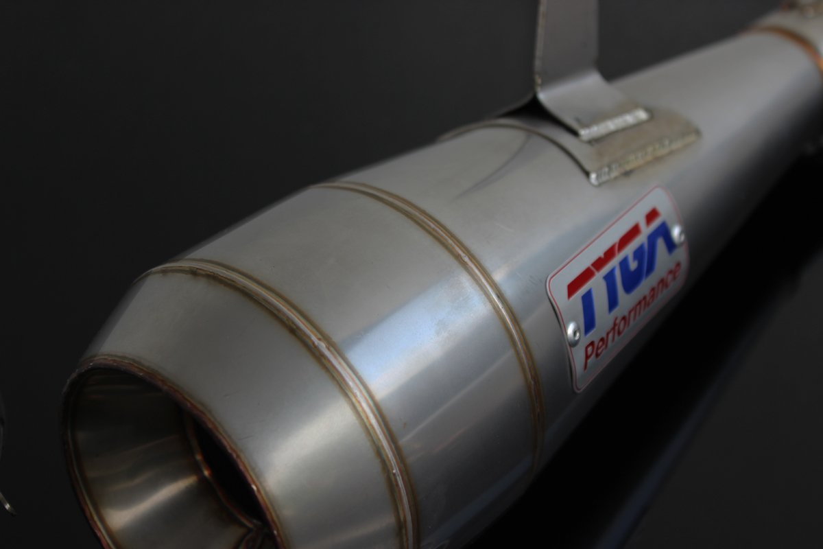 Silencer, Stainless Moto Maggot, 44.5 mm., Ninja 300R, No fittings - Image 3
