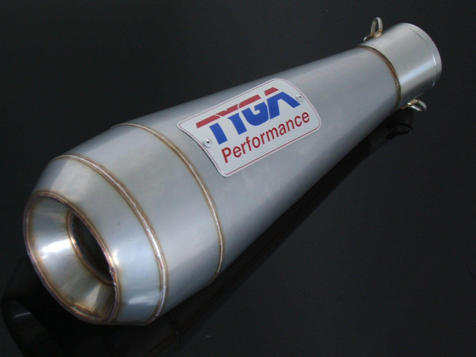 Silencer, Stainless Moto Maggot, 54 mm., Monster, No fittings - Image 2