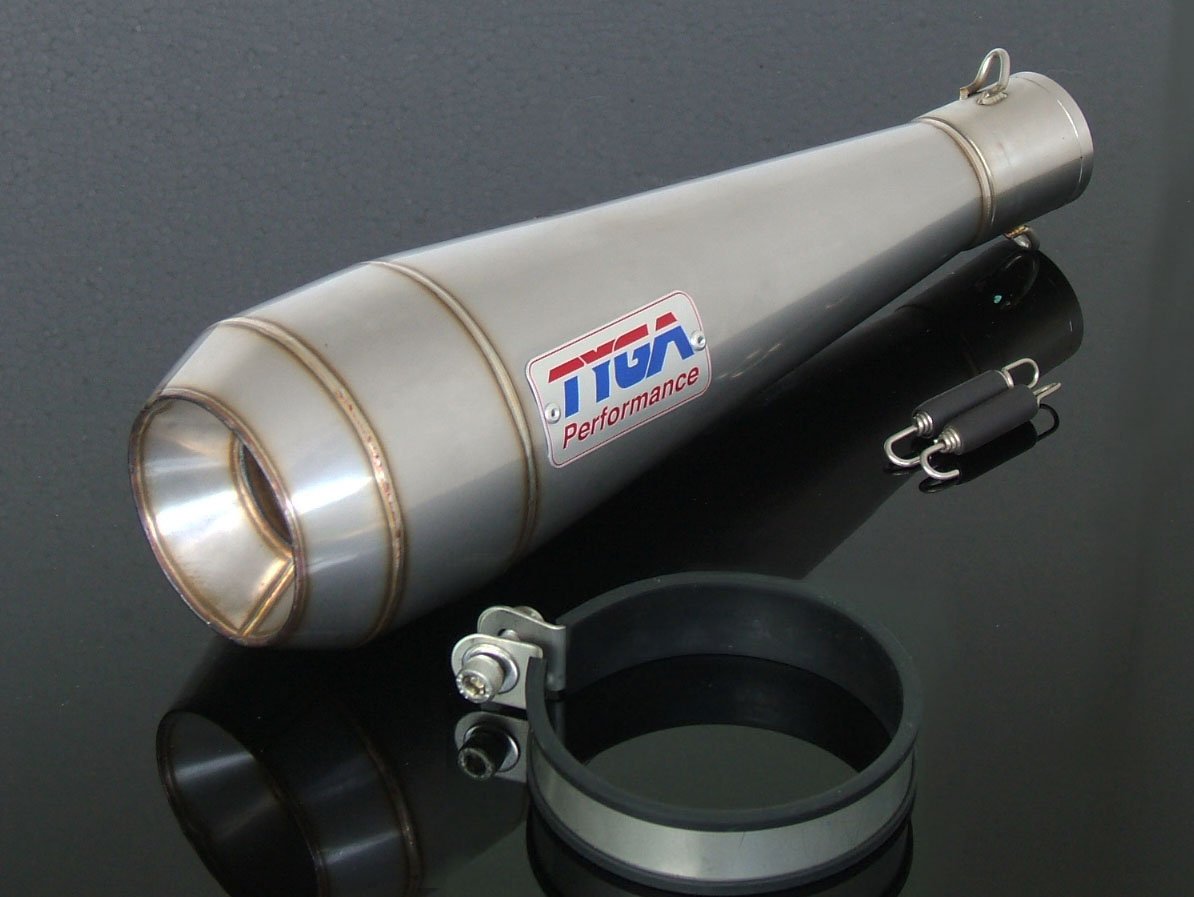 Silencer, Stainless Moto Maggot, 43 mm., Midi, Assy. - Image 2