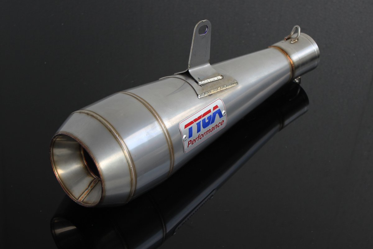 Silencer, Stainless Moto Maggot, 44.5 mm., Ninja 300R, No fittings - Image 2