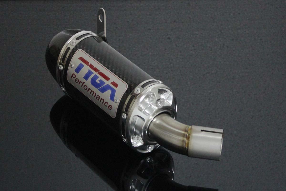 Replacement Silencer, Carbon, Oval/Carbon End Cap, Yamaha R25/R3 - Image 5