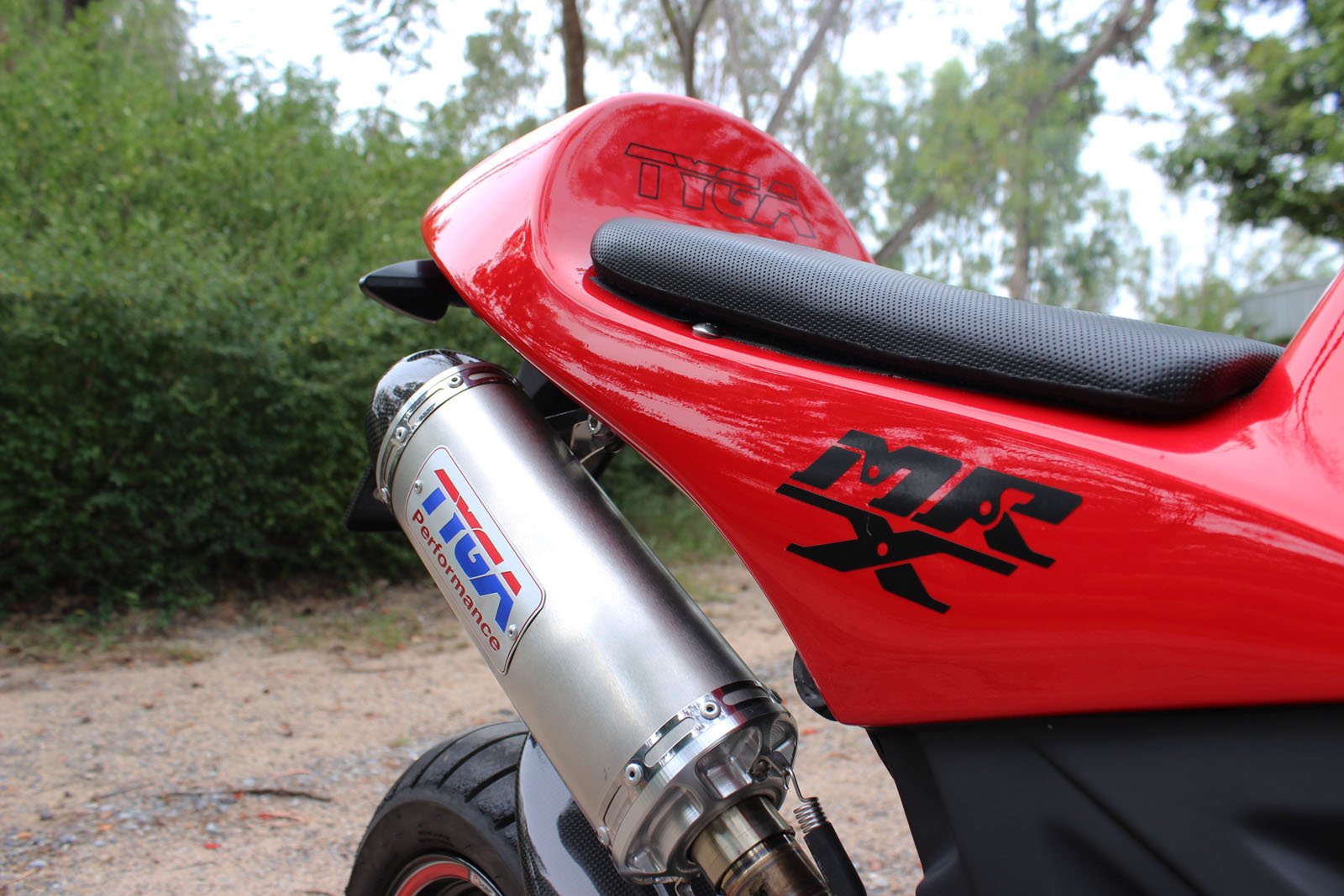 Set, Pipe, Full Race System, MSX125 Grom, Stainless Oval/Carbon End Cap - Image 4