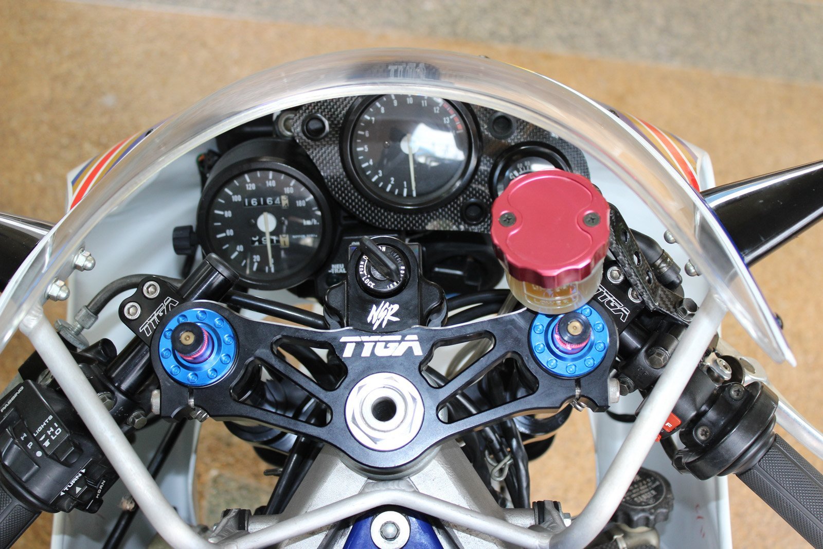 Handlebar Set, Racing, Silver, 41 mm. - Image 4
