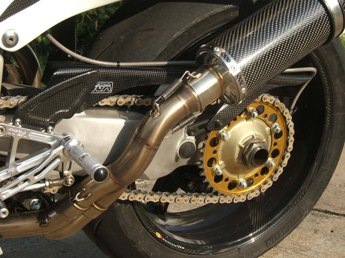 Set, Pipe, Full Race System, NC30/35, Round Carbon Silencer - Image 7