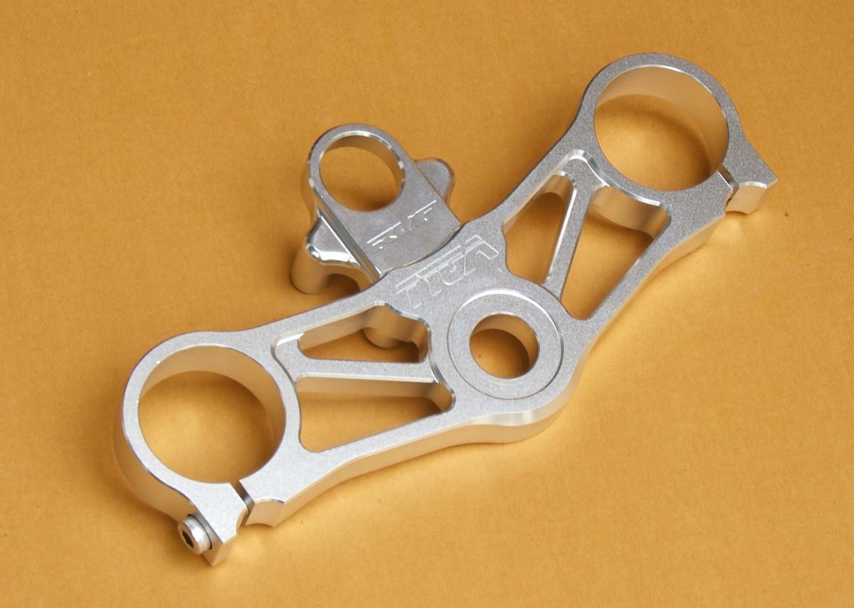 Top Triple Clamp Set, CNC Silver, RVF400 - Image 6