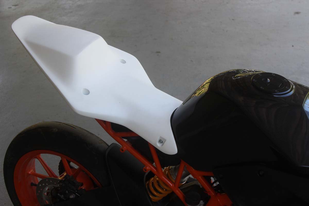 Seat Cowling, Race, (GRP), Cup Style, KTM RC250 and RC390 - Image 4
