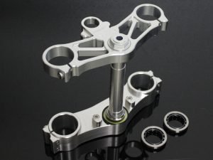 Triple Clamp Set, CNC Silver, CBR600RR Forks to fit NC35