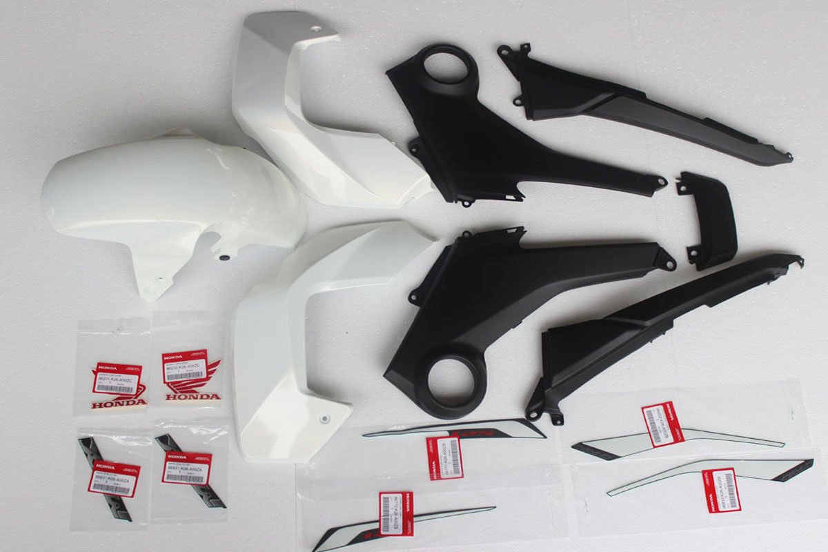 Complete Bodywork Set, MSX125, Type 8, 2015 Pearl Himalaya White Scheme