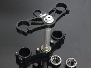 Triple Clamp Set, CNC Black, NC35 Forks to fit NSR250 MC21