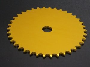 Sprocket, Rear 36T, Blank #520, Aluminium, (Gold)
