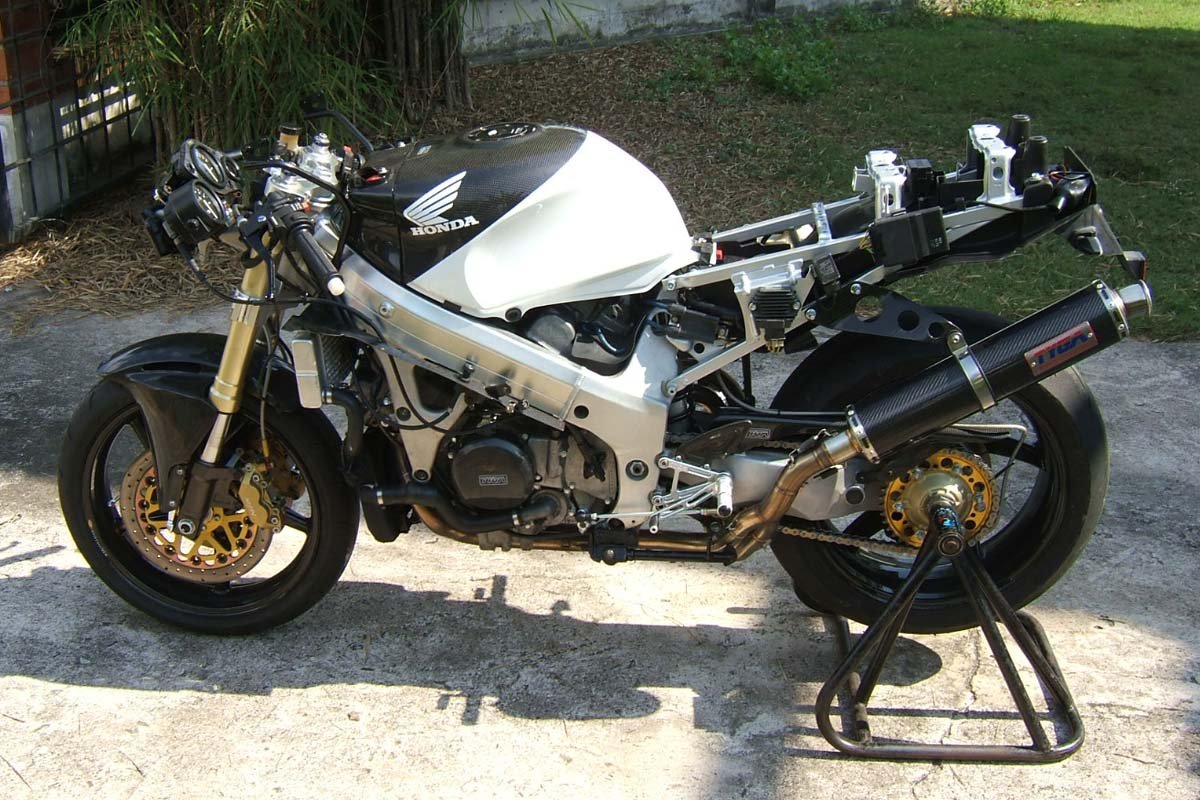 Set, Pipe, Full Race System, NC30/35, Round Carbon Silencer - Image 5