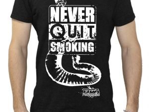 Tyga T shirt, 'Never Quit Smoking', Black, L