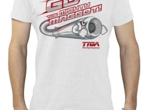 Tyga T shirt, 'Go the Mighty Maggot' ,White, S