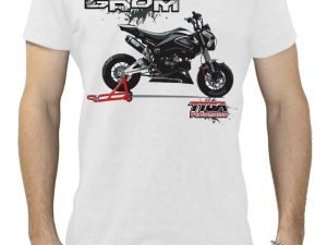 Tyga T shirt, 'Honda GROM' ,White, M