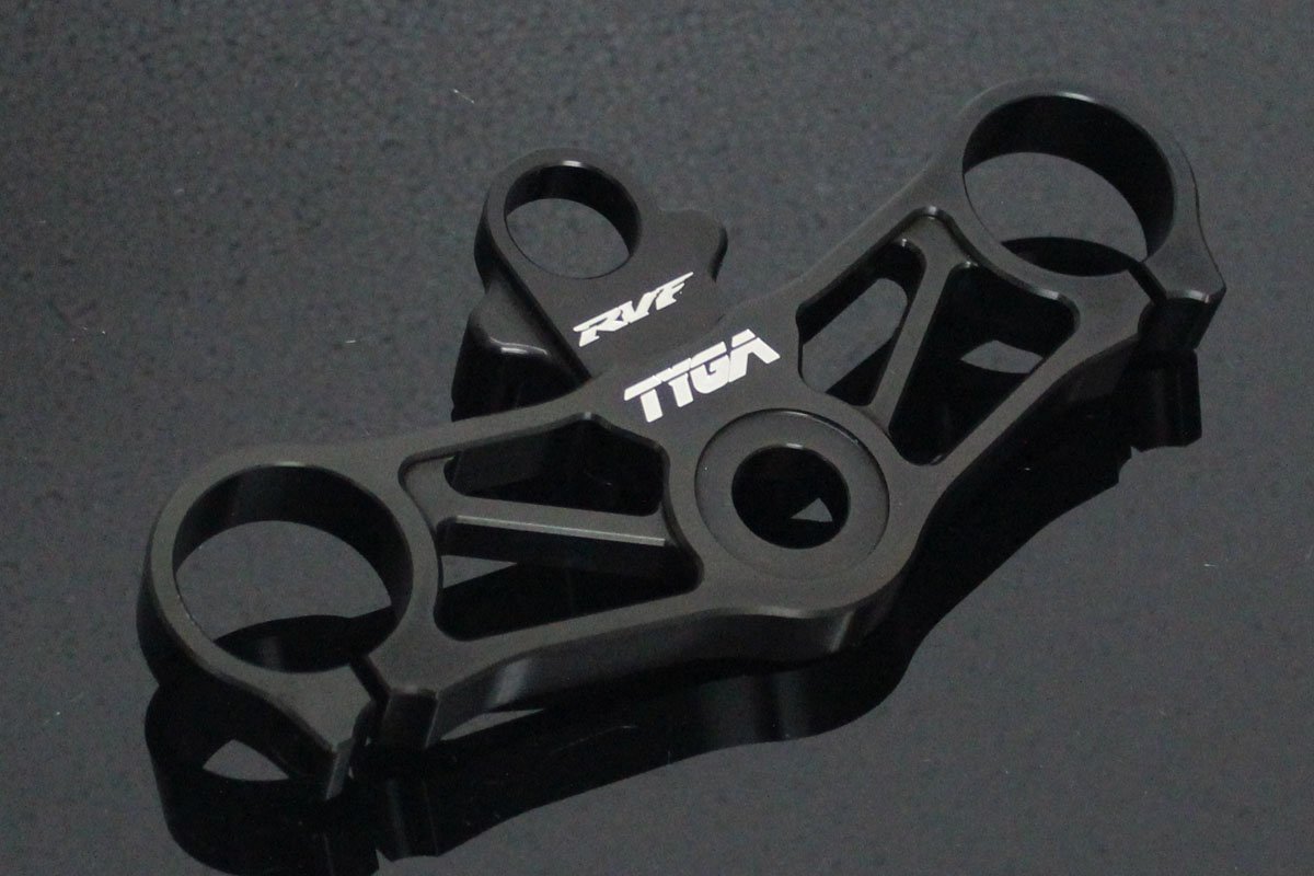 Top Triple Clamp Set, CNC Black, RVF400