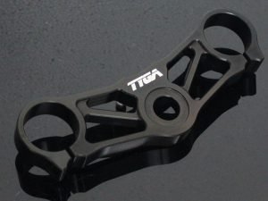 Top Triple Clamp, CNC Black, CBR600RR forks NC35/NSR250/MC22 Conversion