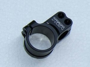 Handlebar Clamp, Left, Black, 41 mm.