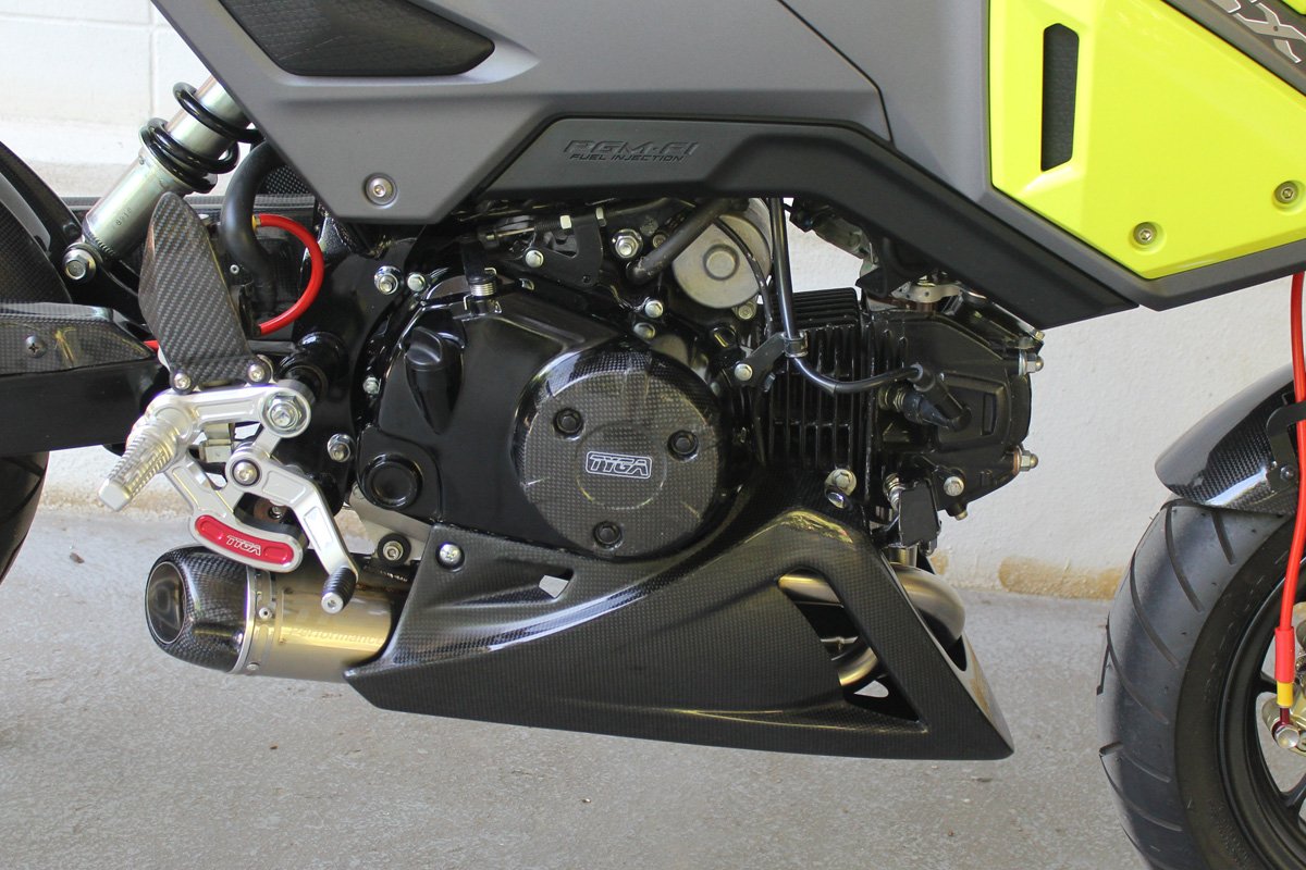 Under Cowl, Belly Exhaust Type, (Carbon), MSX125, Monkey 125 (2018-) - Image 2