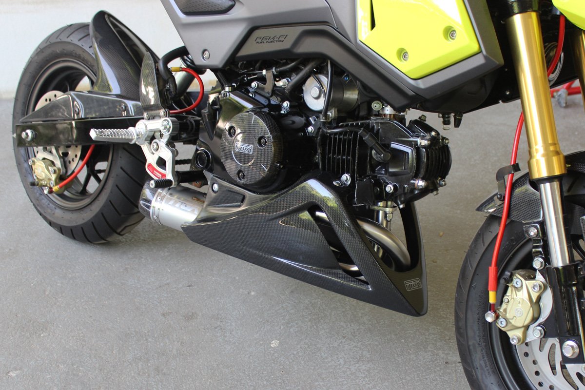 Under Cowl, Belly Exhaust Type, (GRP), Unpainted, MSX125, Monkey 125 (2018-) - Image 5
