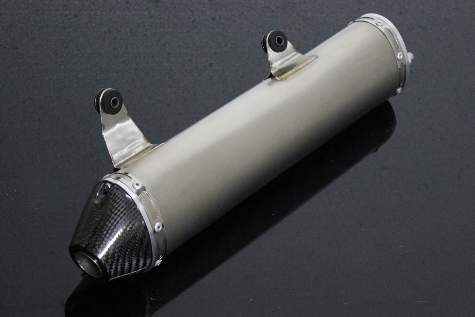 Silencer, Race, Stainless Steel with Carbon End Cap,YZ250 2005-2016 - Image 3
