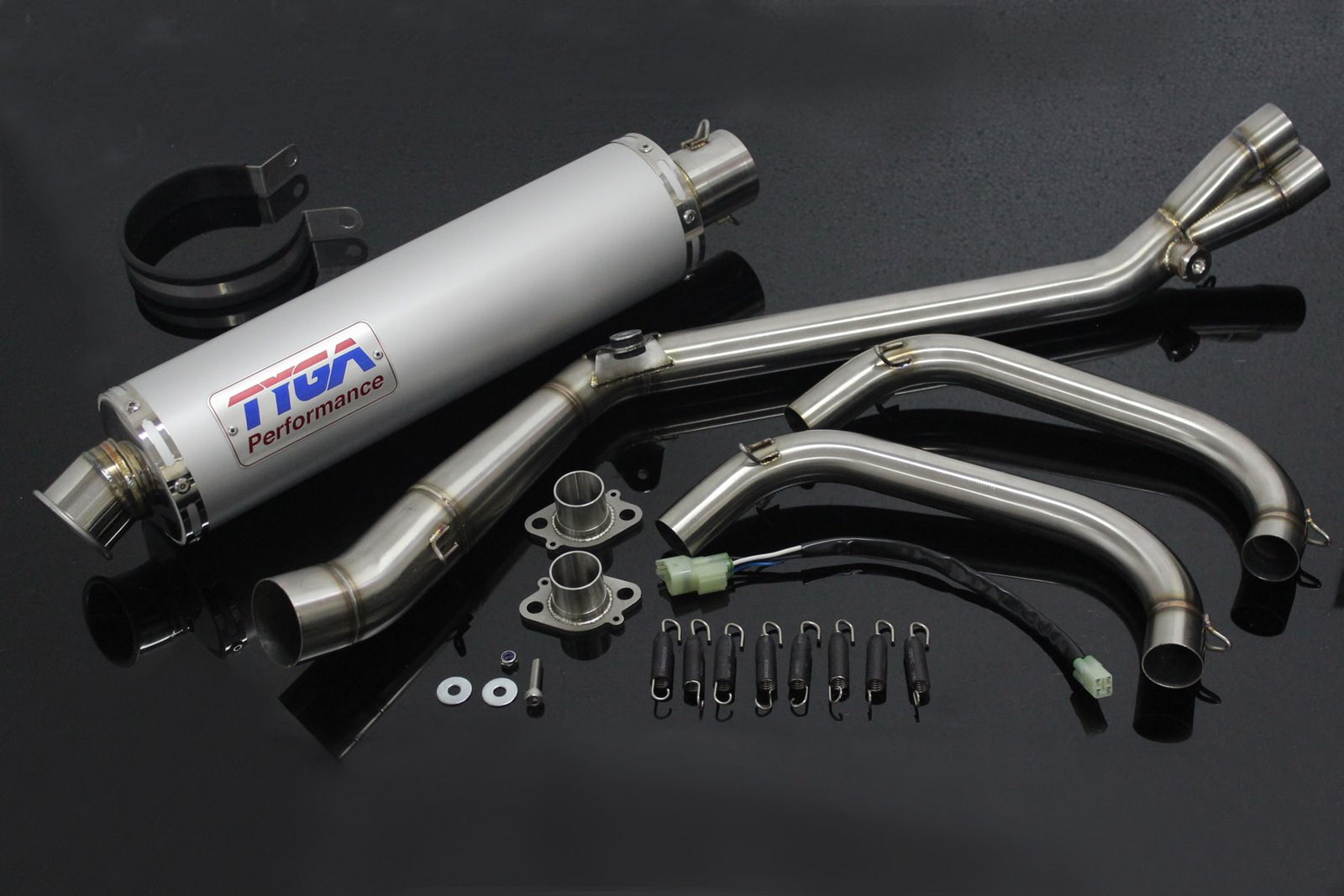 Set, Pipe, Full Race System, Ninja 250R, Round Aluminium Silencer - Image 2