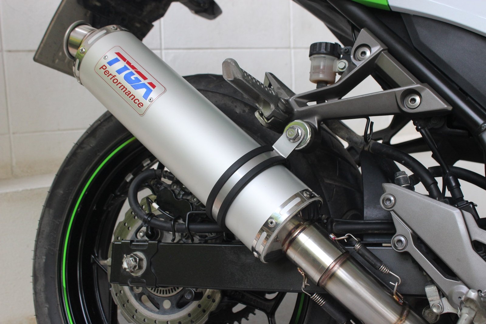 Set, Pipe, Full Race System, Ninja 250R, Round Aluminium Silencer - Image 4