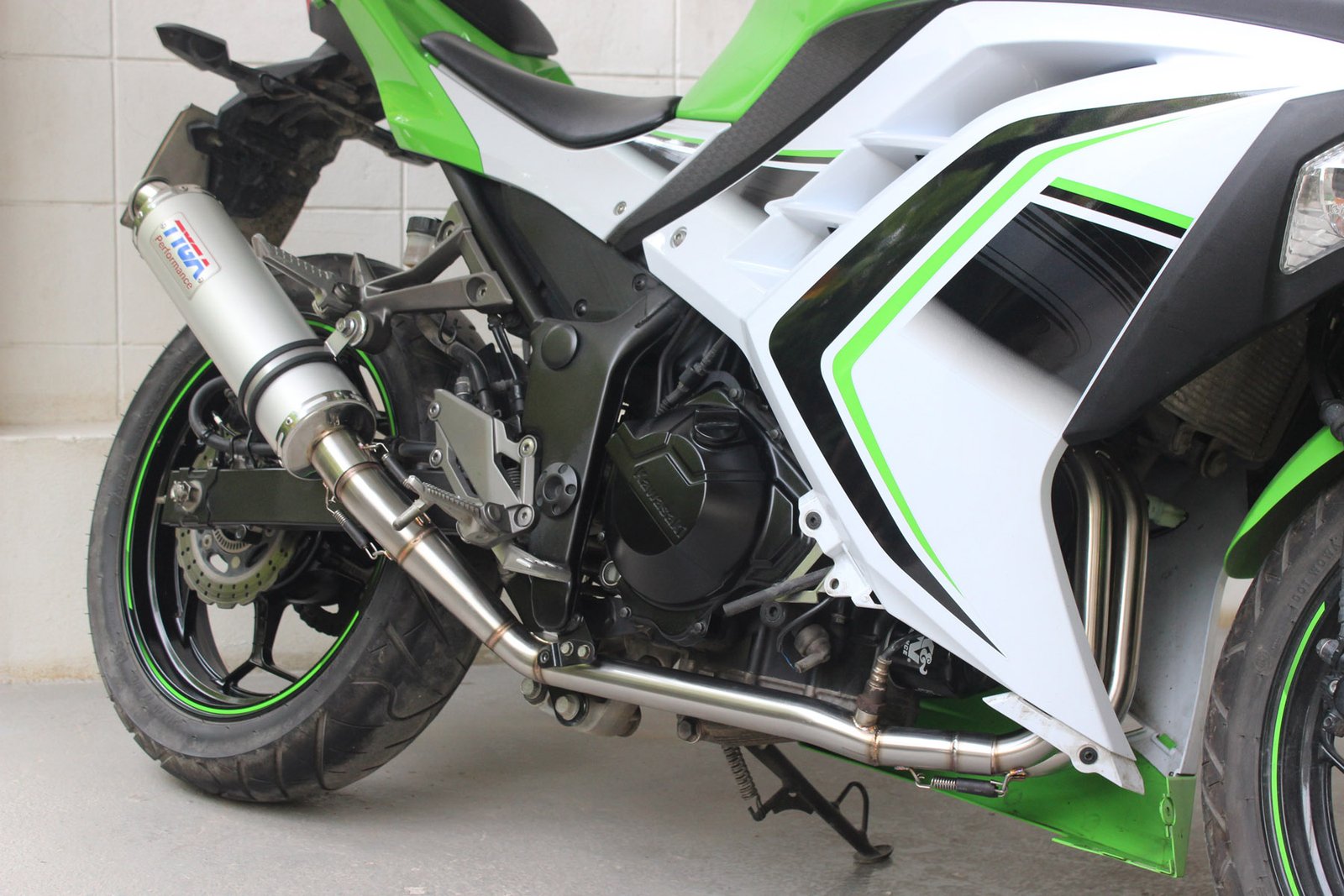 Set, Pipe, Full Race System, Ninja 250R, Round Aluminium Silencer - Image 5