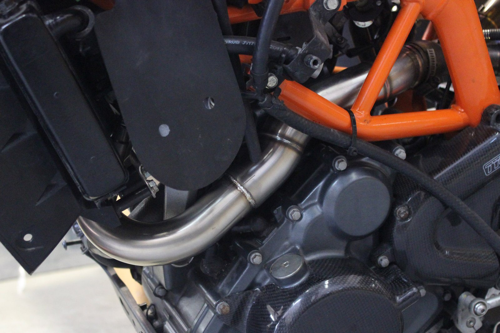 Set, Pipe, Full Race System, Serpent, KTM RC390, 2017-2019, Stainless Oval/Carbon End Cap - Image 13