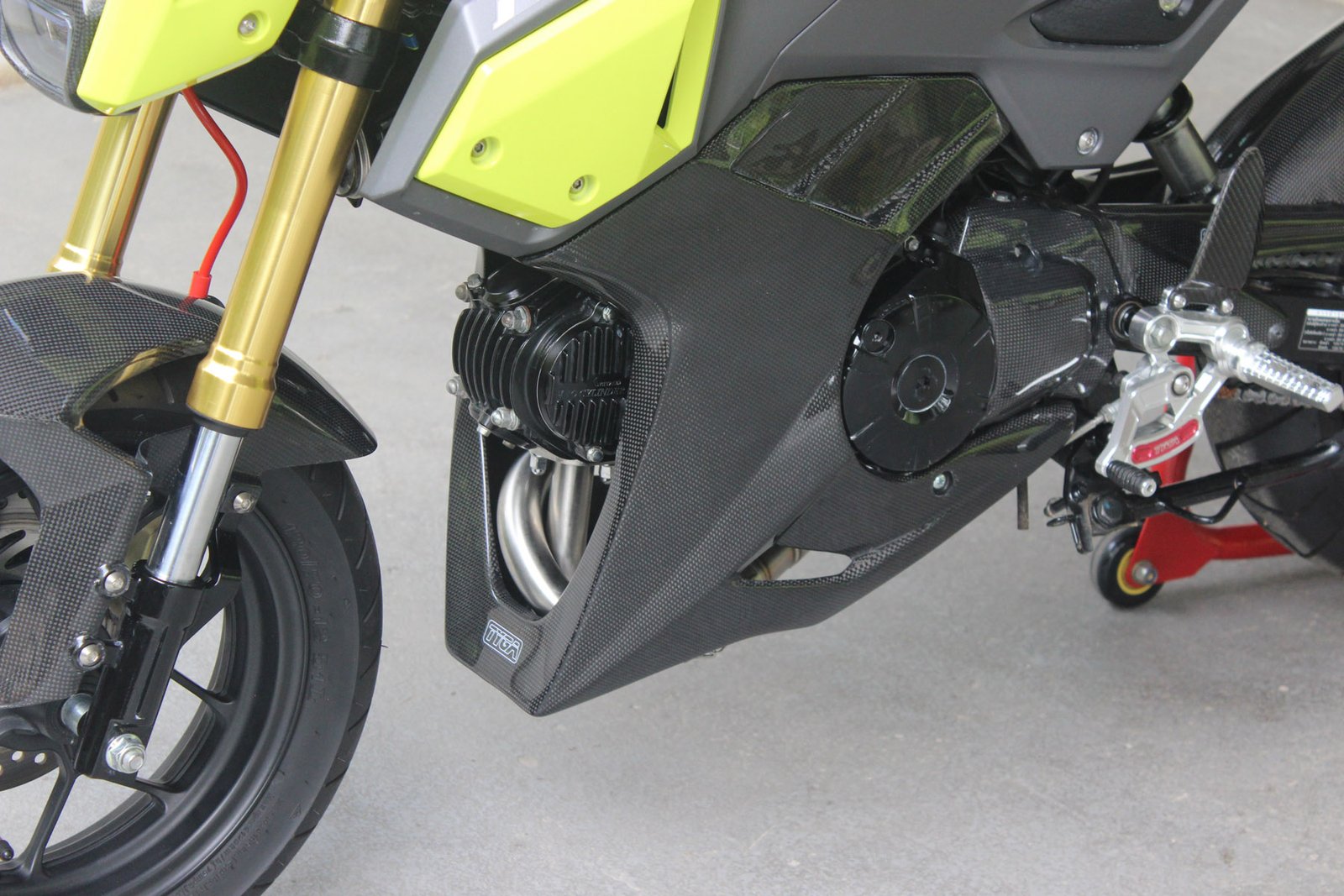 Lower Cowling, (Carbon) MSX125SF, Grom, 2nd Gen 2016-2018 - Image 4