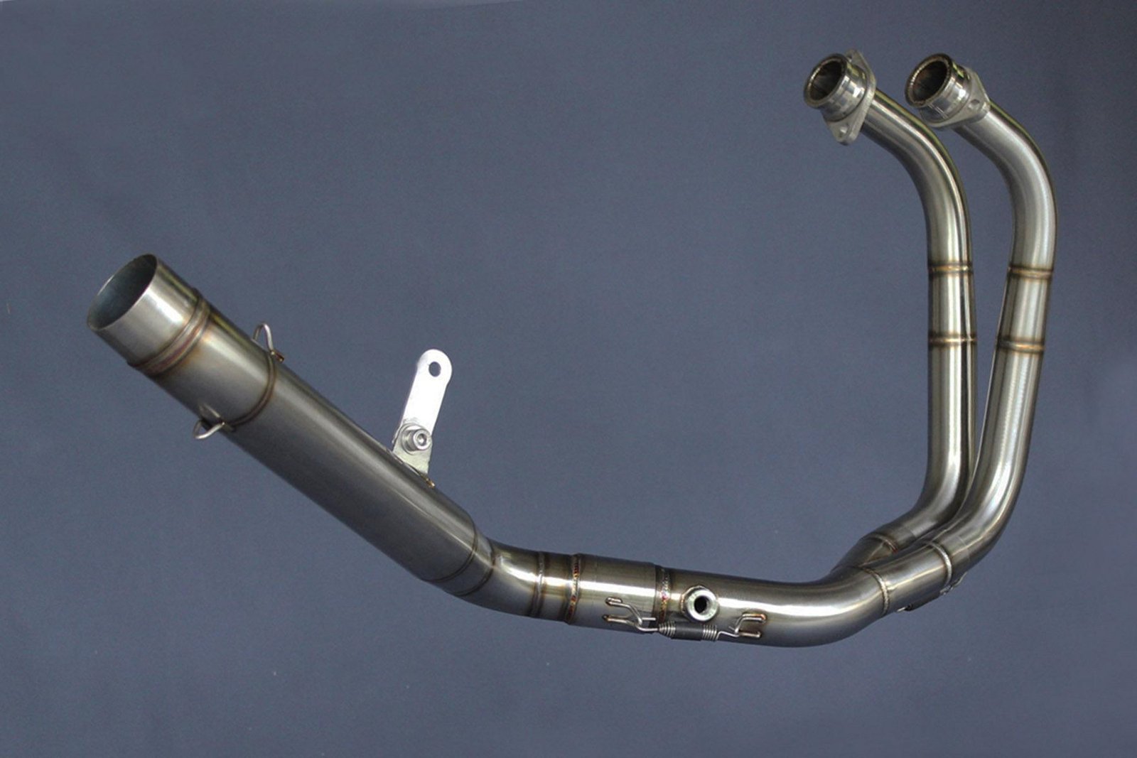 Set, Exhaust Pipe, Race System, Yamaha R25/R3, Stainless, No Silencer